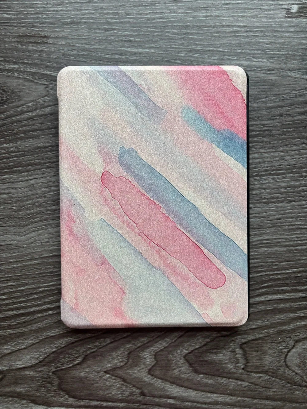 Pink Watercolor Kindle Case with Hand Strap